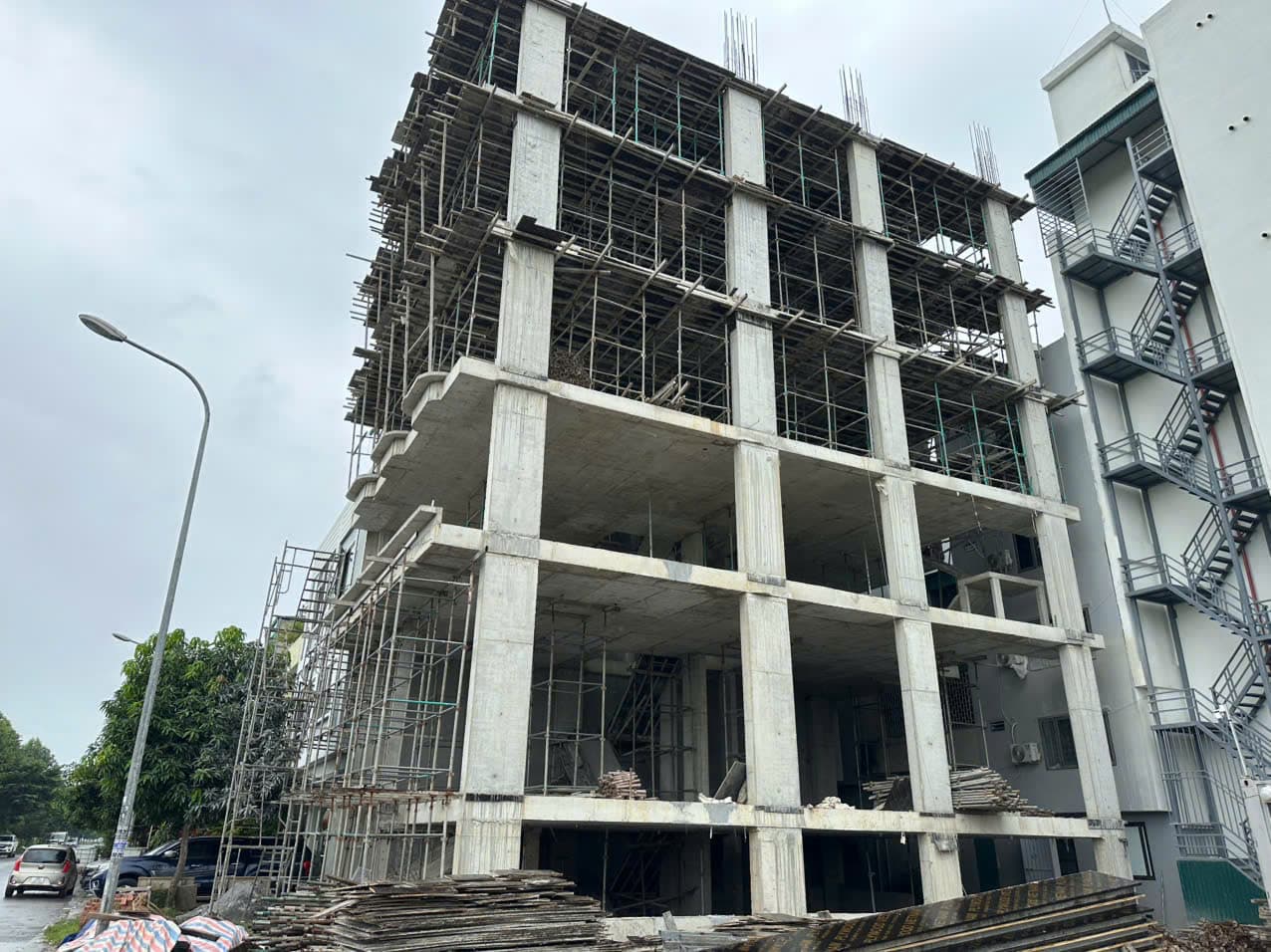 Kết cấu thép chung cư Five Star Garden